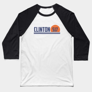 517 Clinton Michigan Area Code Baseball T-Shirt